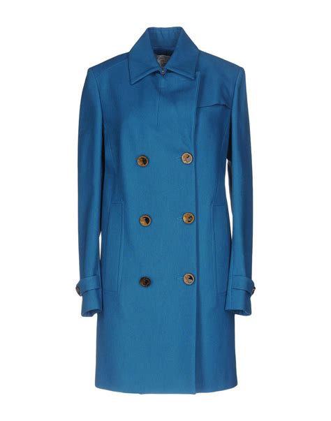 versace coat blue|versace coats for women.